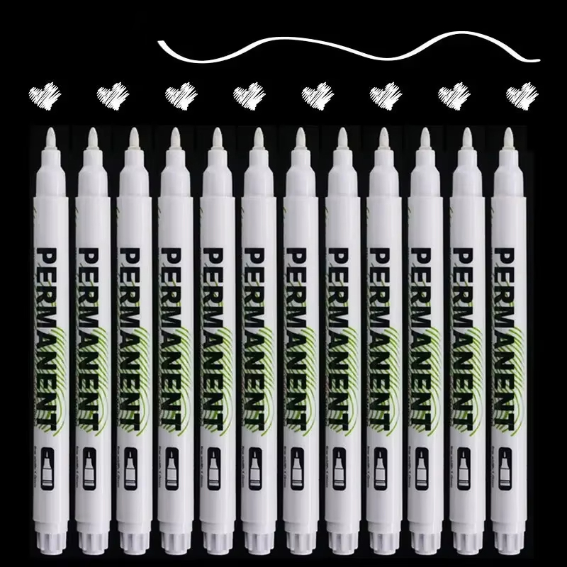 Tee Height Marker - Set di 5 Pennarelli Bianchi, Penne