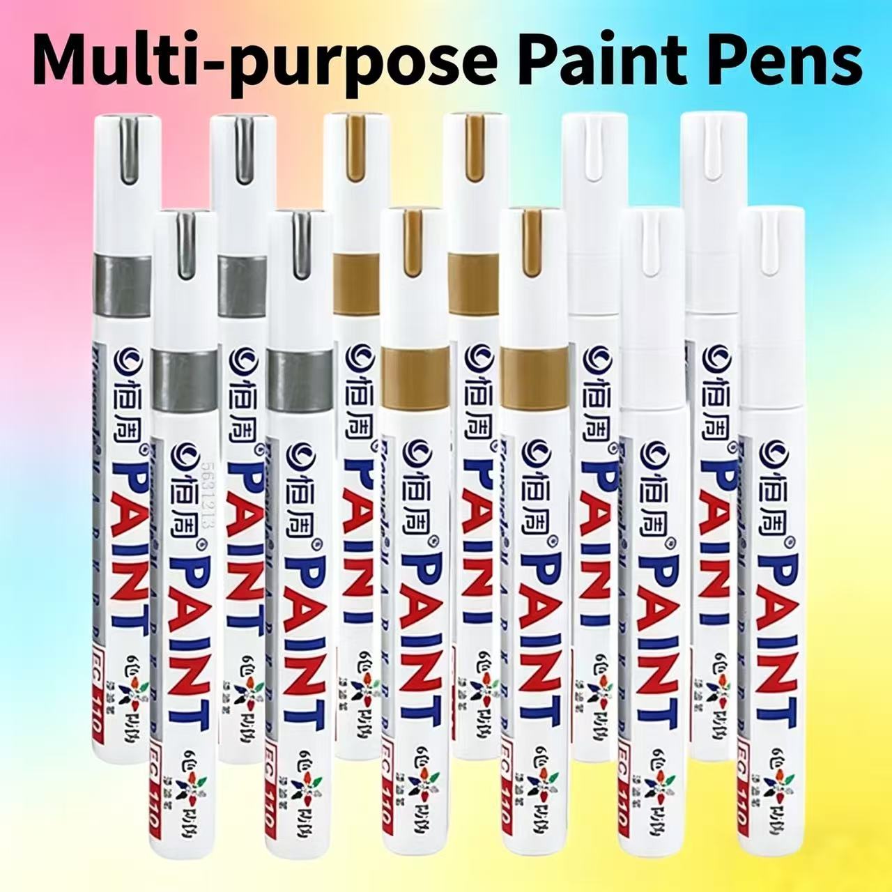 Tee Height Marker - Pennarelli indelebili 1/3/6/12 colori bianco/oro/argento per