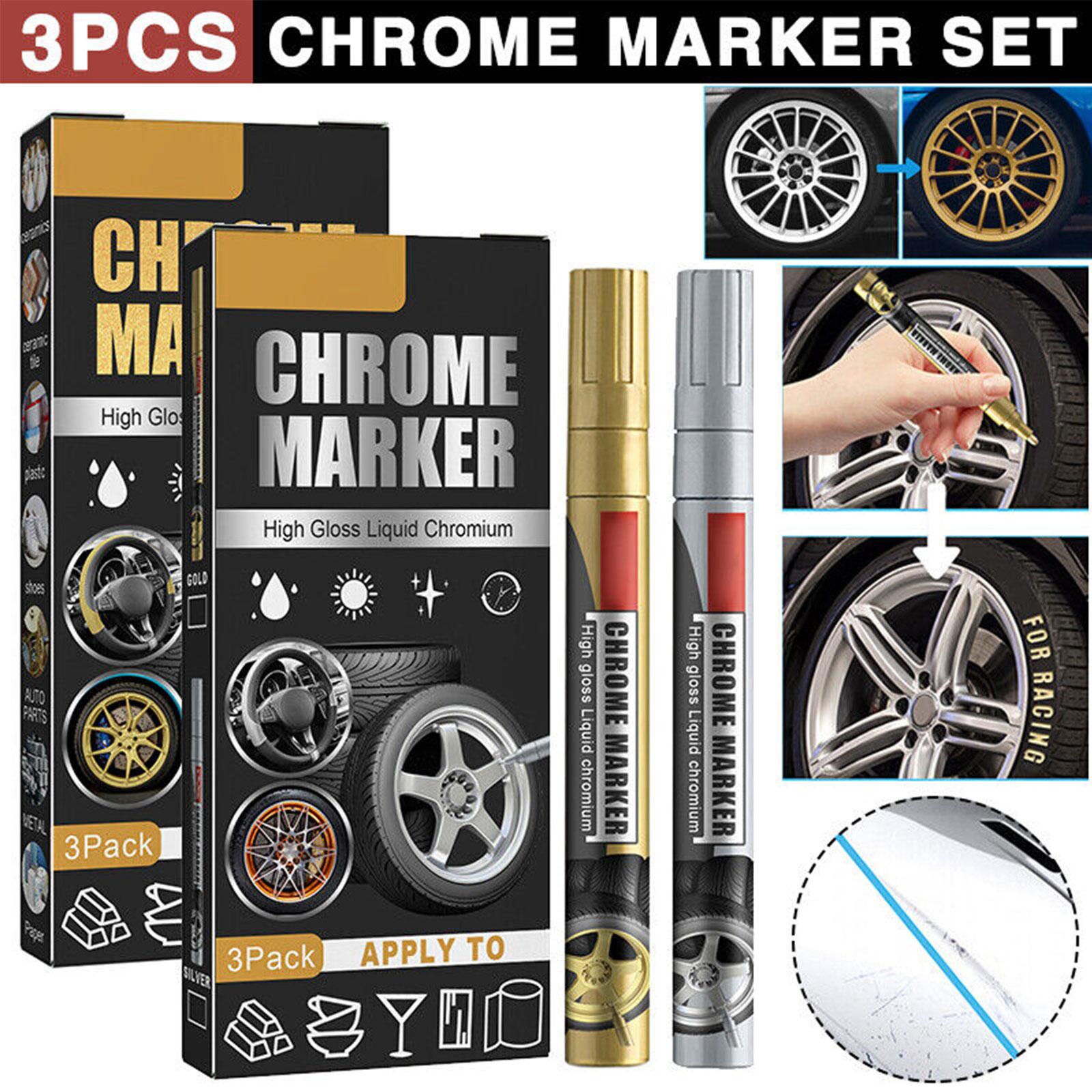 Tee Height Marker - 3 Pz/set Pennarello Cromato Auto FAI