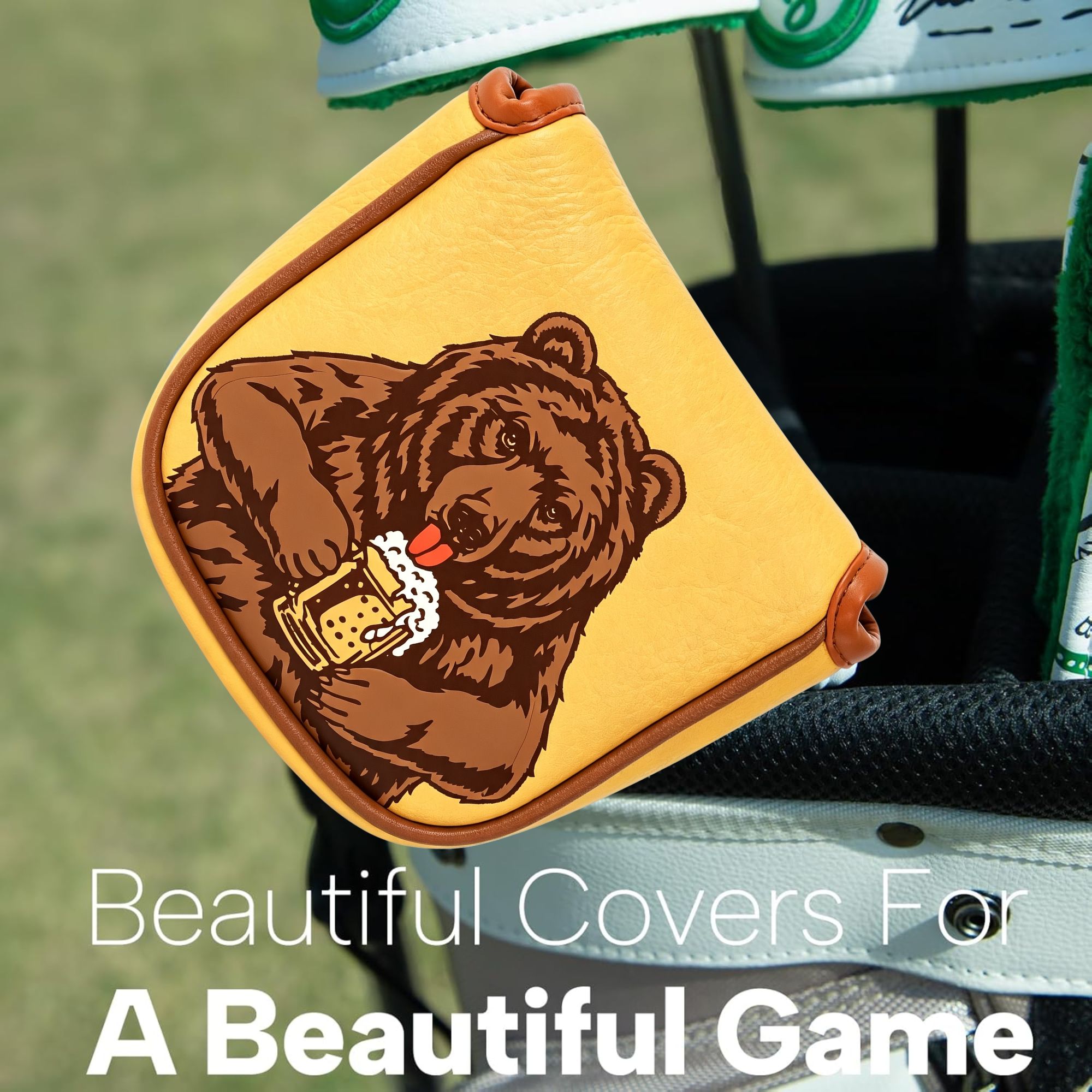 Copritesta da golf ricamato co - Golf Equipment And Accessories recensione e prezzo
